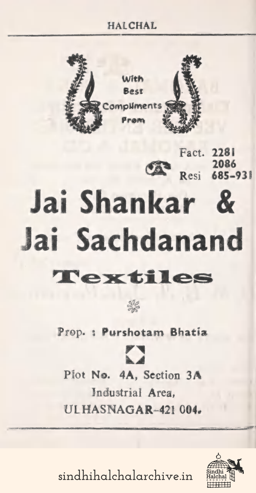 Image of AD Jai Shankar & Jai Sachdanand Textiles